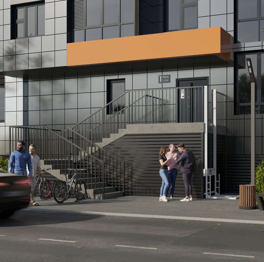 Дизайн экстерьера крыльца в жк Концепция Экстерьера крыльца в жк