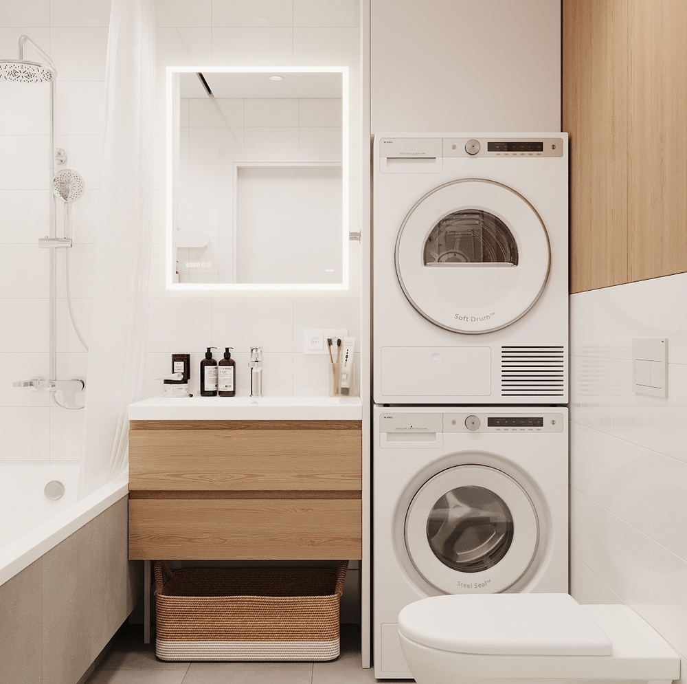 Дизайн интерьеров Москва Дизайн ванной в проекте квартиры ПИК Москва