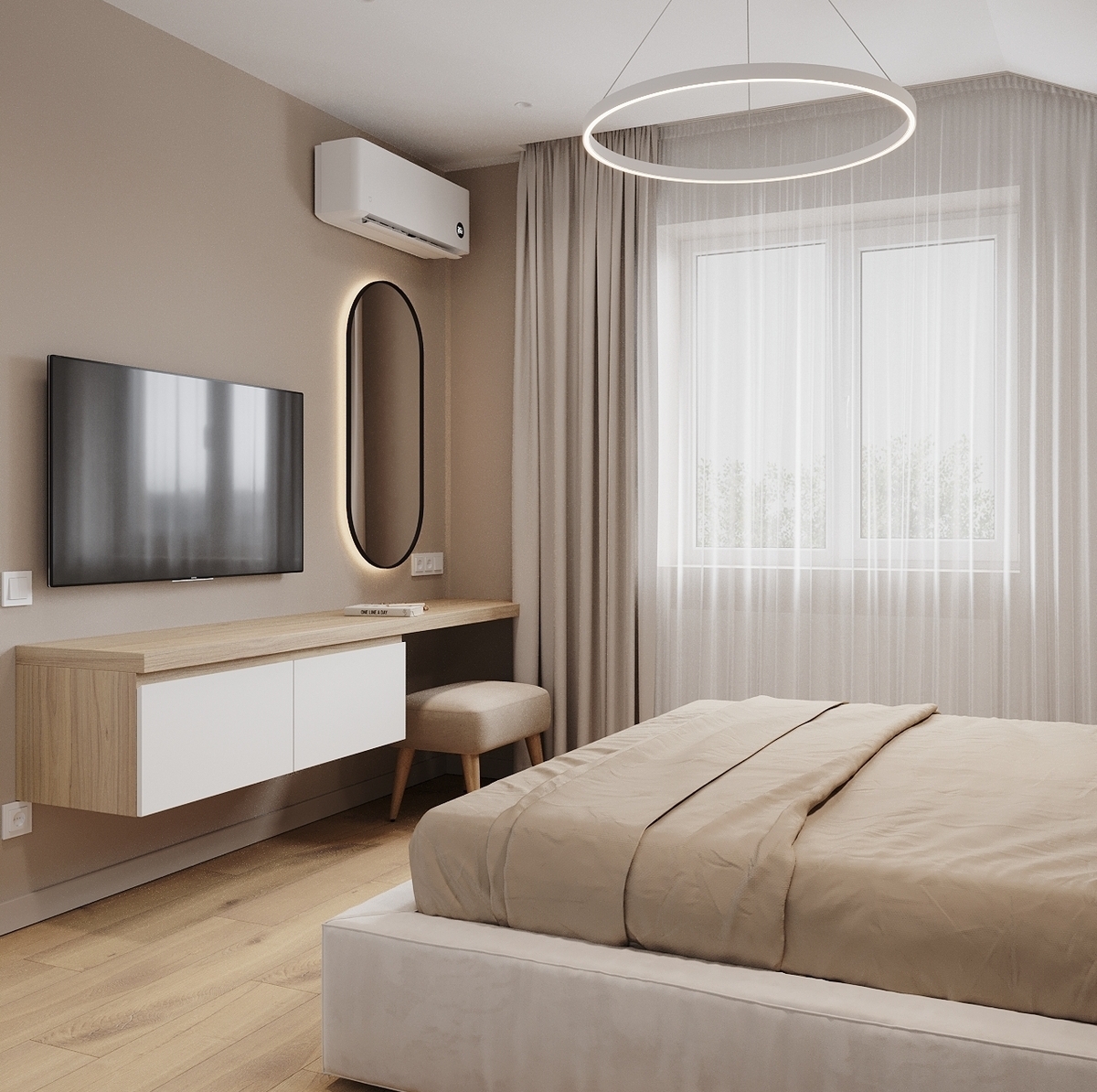 Интерьер спальни, Дизайн дома Нижний Новгород Дизайн спальни в доме